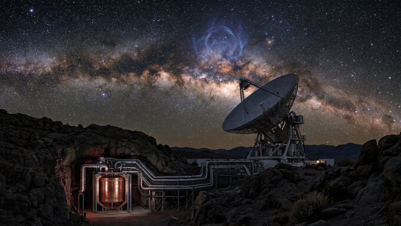 Sinal misterioso no espaço intriga cientistas: detector pode ter encontrado pista da matéria escura